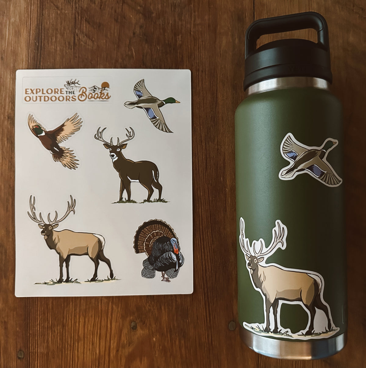 Tezza World Sticker Hunting I Weatherproof Sticker Sheet – Explore The Outdoors Books